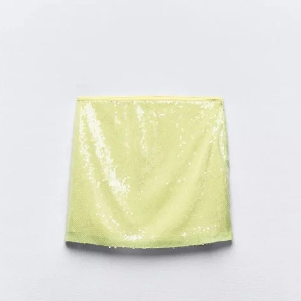 Zara Sparkling Lemon Mini Skirt